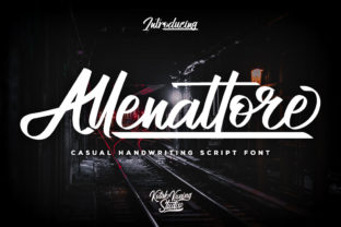 Allenattore: A Casual Script Font for Editorial Design and Publishing