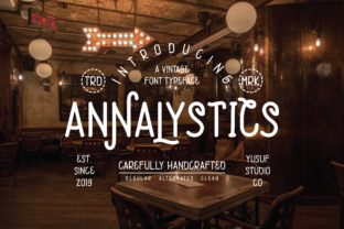 Annalystics Font Gives a Web Layout Vintage Character