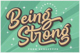 Being Strong Font: A Bold Script for Digital Design