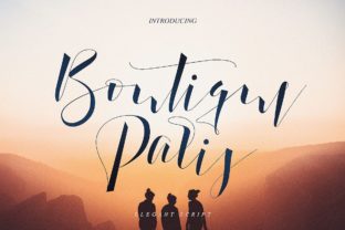 Boutique Paris: A Modern Calligraphy Font for Editorial Storytelling