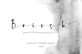 Briosh: Script Font for Branding, Packaging, and Digital Use