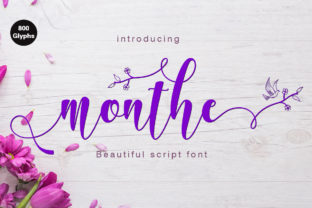 Monthe: A Modern Calligraphy Font with Classic Soul