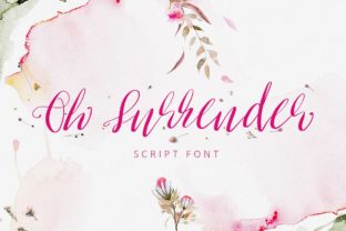 Oh Surrender: A Handwritten Script Font That Delivers on Branding Projects