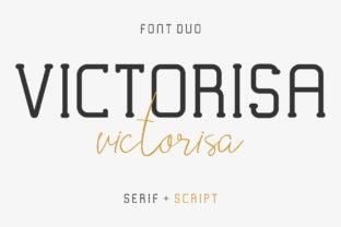 Victorisa Font: A Serif Typeface for Handmade Product Design
