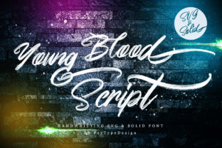 Young Blood Font: A Handwritten Script for Crafters and Sellers